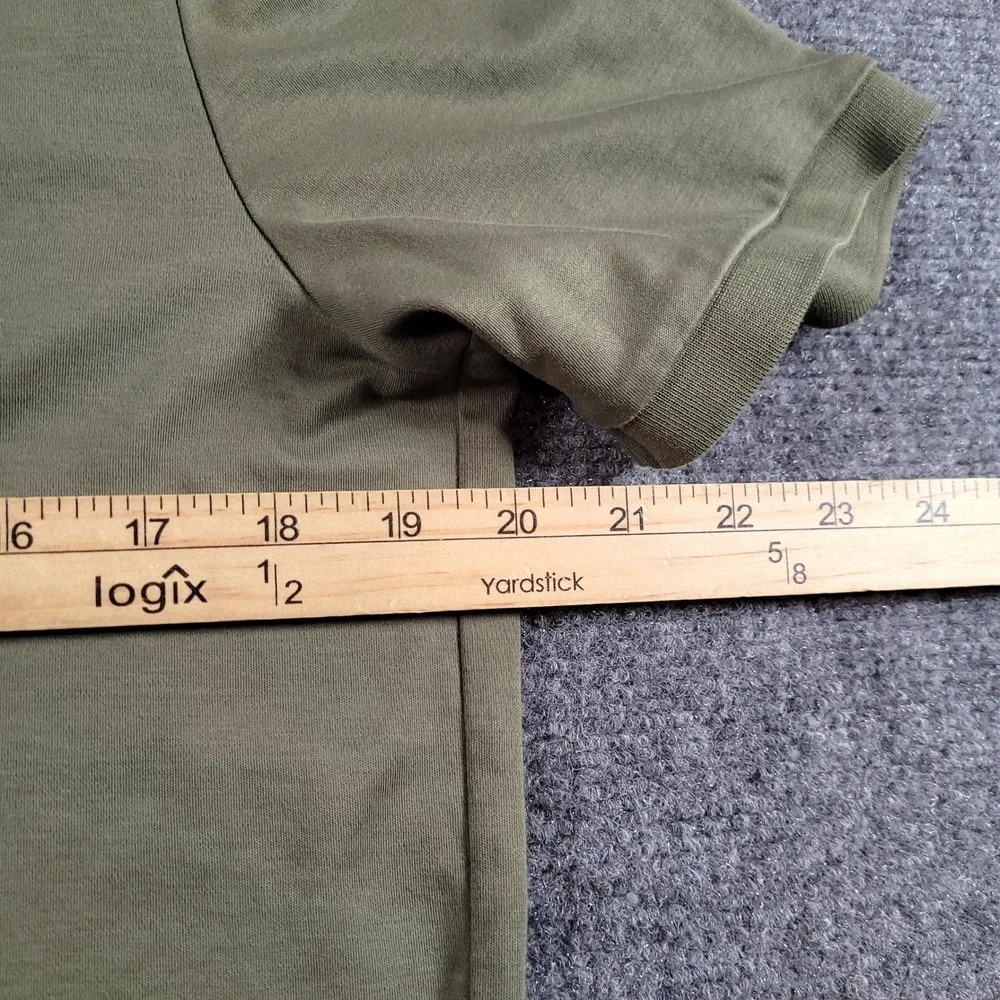 Polo Ralph Lauren Polo Shirt Mens Small Olive Green Classic Fit Flesh Pony
